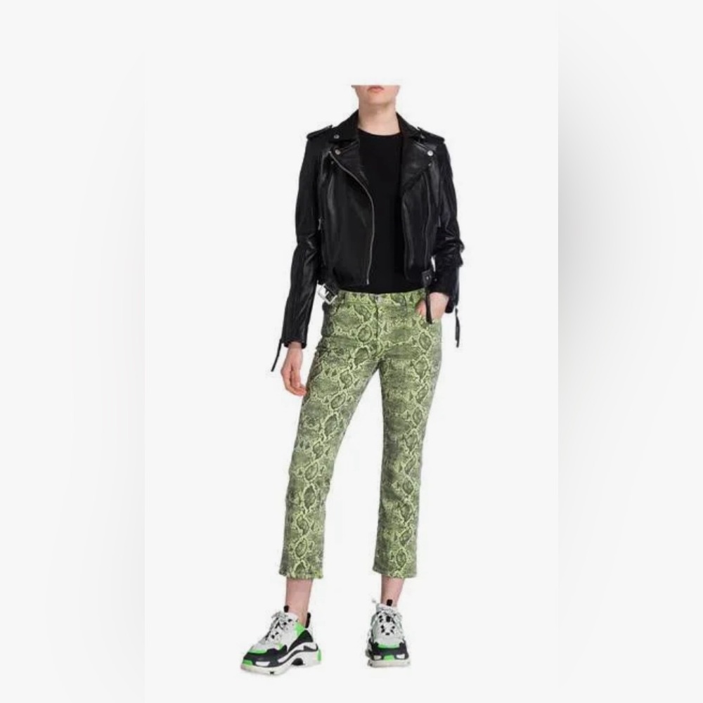 J Brand Selena Denim Snake Print Bootcut Jeans❤️